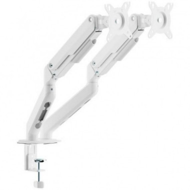 Soporte de Mesa AISENS DT32TSR-439 para Tv/monitor de 17-32" (9KG/BRAZO) 2 Brazos, Giratorio E Inclinable Blanco