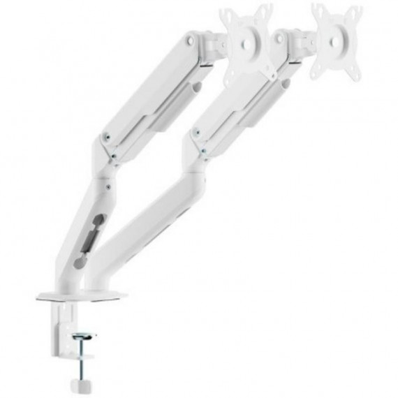 Soporte de Mesa AISENS DT32TSR-439 para Tv/monitor de 17-32" (9KG/BRAZO) 2 Brazos, Giratorio E Inclinable Blanco