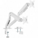 Soporte de Mesa AISENS DT32TSR-439 para Tv/monitor de 17-32" (9KG/BRAZO) 2 Brazos, Giratorio E Inclinable Blanco