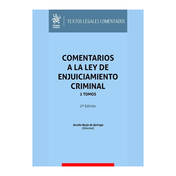 Comentarios a la Ley de Enjuiciamiento Criminal 2 Tomos 2� E   2026