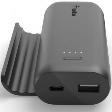 Belkin Powerbank 5.000 mAh con Soporte para m&oacute;viles (BPZ001BTBK)