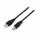 CABLE USB 3M IMPRESORA A/M-B/M NANOCABLE BLACK