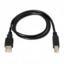 CABLE USB 3M IMPRESORA A/M-B/M NANOCABLE BLACK