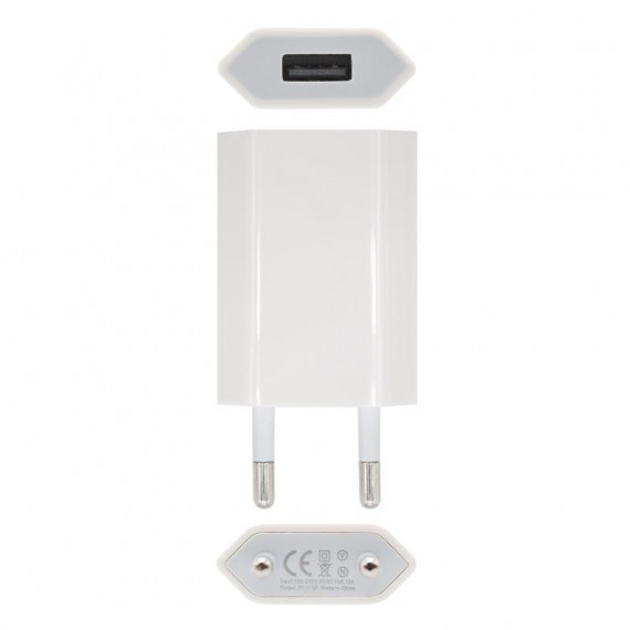 CARGADOR SMARTPHONE NANOCABLE USB 5V-1A WHITE