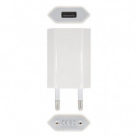 Cargador Smartphone NANOCABLE USB 5V-1A White