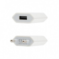 Cargador Smartphone NANOCABLE USB 5V-1A White
