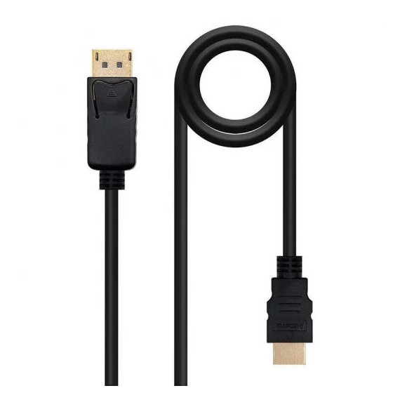Cable Conversor NANOCABLE Displayport a HDMI 2M Dp/hdmi Black
