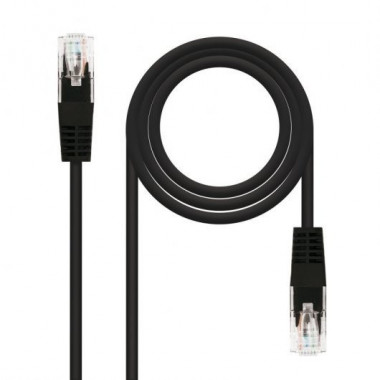 CABLE DE RED CAT.5E UTP FLEX 2M NANOCABLE BLACK