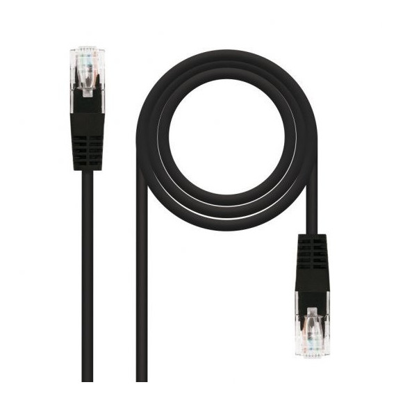 CABLE DE RED CAT.5E UTP FLEX 2M NANOCABLE BLACK