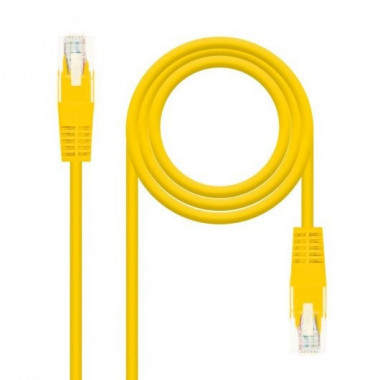 CABLE DE RED CAT.5E UTP FLEX 2M NANOCABLE YELLOW