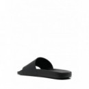 POLO RALPH LAUREN - POLO SLIDE-SANDALS-SLIDE - BLACK WHITE PP - 809852071011/BLACK WHITE PP