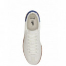 POLO RALPH LAUREN - BEDFORD PP-SNEAKERS-LOW TOP LACE - DECKWASH WHITE LIGHT NAVY - 809P13078004/DECKWASH WHITE LIGHT NAVY