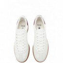 POLO RALPH LAUREN - BEDFORD PP-SNEAKERS-LOW TOP LACE - DECKWASH WHITE HARVARD WINE - 809P13078003/DECKWASH WHITE HARVARD WINE
