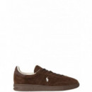 POLO RALPH LAUREN - BEDFORD PP-SNEAKERS-LOW TOP LACE - CHOCOLATE BROWN DARK BROWN - 809P13079002/CHOCOLATE BROWN DARK BROWN