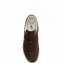 POLO RALPH LAUREN - BEDFORD PP-SNEAKERS-LOW TOP LACE - CHOCOLATE BROWN DARK BROWN - 809P13079002/CHOCOLATE BROWN DARK BROWN