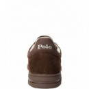 POLO RALPH LAUREN - BEDFORD PP-SNEAKERS-LOW TOP LACE - CHOCOLATE BROWN DARK BROWN - 809P13079002/CHOCOLATE BROWN DARK BROWN
