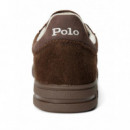 POLO RALPH LAUREN - BEDFORD PP-SNEAKERS-LOW TOP LACE - CHOCOLATE BROWN DARK BROWN - 809P13079002/CHOCOLATE BROWN DARK BROWN