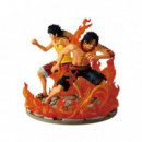Figura Ace y Luffy Dramatic Ichibansho Memories One Piece 15CM  BANPRESTO