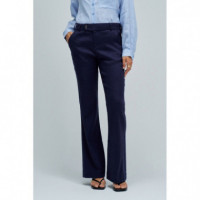 Vaqueros Mujer Pantalones SALSA JEANS Chinos Flare de Lino