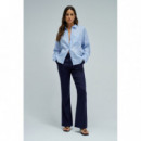 Vaqueros Mujer Pantalones SALSA JEANS Chinos Flare de Lino