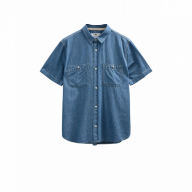 Camisas Camisa ANERKJENDT Aktheshirt Chambray Medium Blue Denim