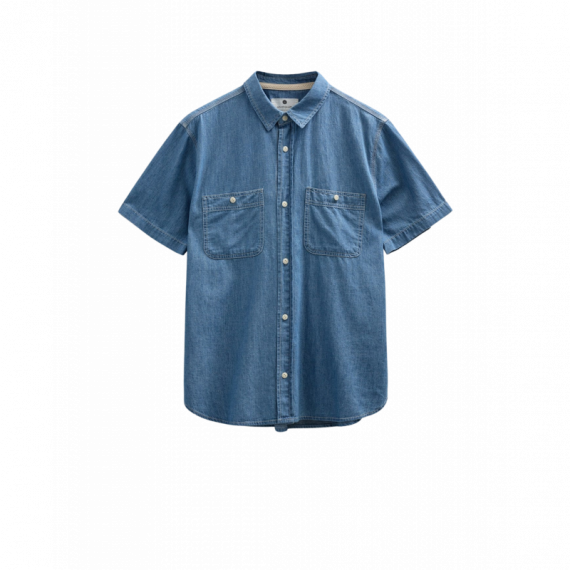 Camisas Camisa ANERKJENDT Aktheshirt Chambray Medium Blue Denim