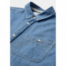 Camisas Camisa ANERKJENDT Aktheshirt Chambray Medium Blue Denim