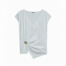 camisetas mujer Top SALSA JEANS con Aplicación Dorada