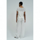 camisetas mujer Top SALSA JEANS con Encaje