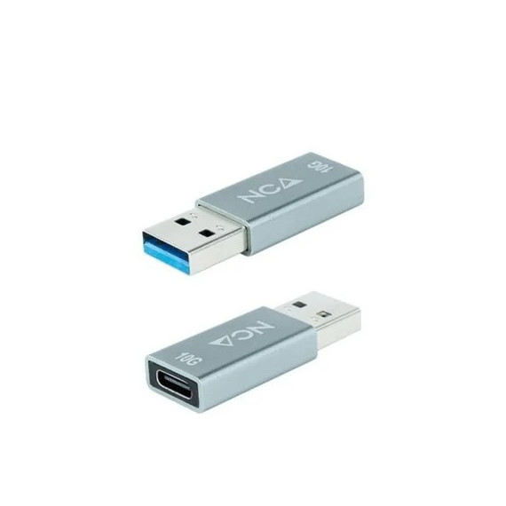ADAPTADOR NANOCABLE USB-AM 3.1 A USB-C USB-A/M-USB-C/H 10G GREY