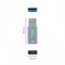 ADAPTADOR NANOCABLE USB-AM 3.1 A USB-C USB-A/M-USB-C/H 10G GREY