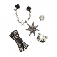 Pack 5 Silver Cutie Punk  CROCS