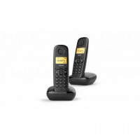 GIGASET Telefono Inalambrico A270 Duo Negro