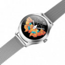 Smartwatch Maxcom FW42 Reloj Inteligente IP68 Plata Diseño Joyería