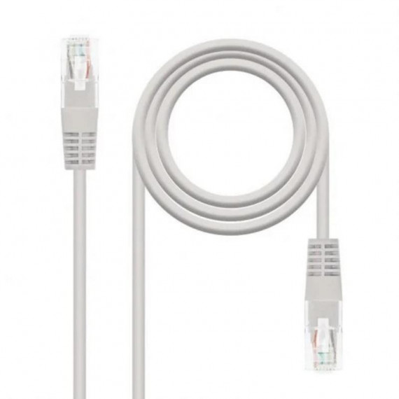 Cable de Red Latiguillo Nanocable Cat.5e UTP RJ45 Flexible 1,5 Metros Gris
