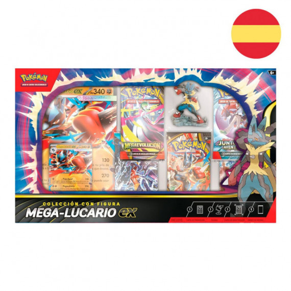 Blister Cartas Mega Lucario Ex Pokemon Español  POKEMON TRADING CARD GAME