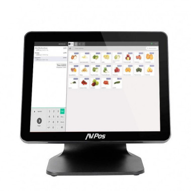 Tpv AVPOS K4000 15" Slim Tactil N100/8GB/SSD128GB/W11P/BLACK 3YR Garantia