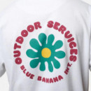 Camisetas Hombre Camiseta BLUE BANANA Flower White