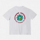 Camisetas Hombre Camiseta BLUE BANANA Flower White