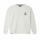 Jerséis y Sudaderas Sudadera BLUE BANANA Outdoor Off White