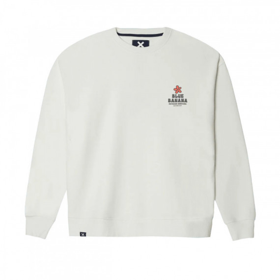Jerséis y Sudaderas Sudadera BLUE BANANA Outdoor Off White