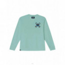Jerséis y Sudaderas Sudadera BLUE BANANA Crew Classic Acqua