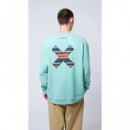 Jerséis y Sudaderas Sudadera BLUE BANANA Crew Classic Acqua