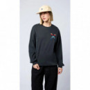 Jerséis y Sudaderas Sudadera BLUE BANANA Crew Classic Anthracite