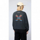 Jerséis y Sudaderas Sudadera BLUE BANANA Crew Classic Anthracite