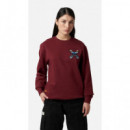 Jerséis y Sudaderas Sudadera BLUE BANANA Crew Classic Burgundy