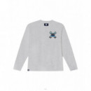 Jerséis y Sudaderas Sudadera BLUE BANANA Crew Classic Light Grey Melange