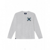 Jerséis y Sudaderas Sudadera BLUE BANANA Crew Classic Light Grey Melange