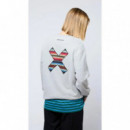 Jerséis y Sudaderas Sudadera BLUE BANANA Crew Classic Light Grey Melange