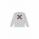 Jerséis y Sudaderas Sudadera BLUE BANANA Crew Classic Light Grey Melange